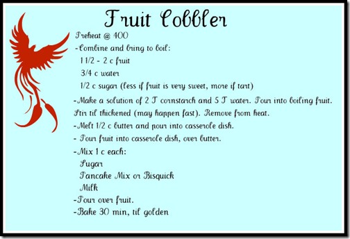 cobbler recipe